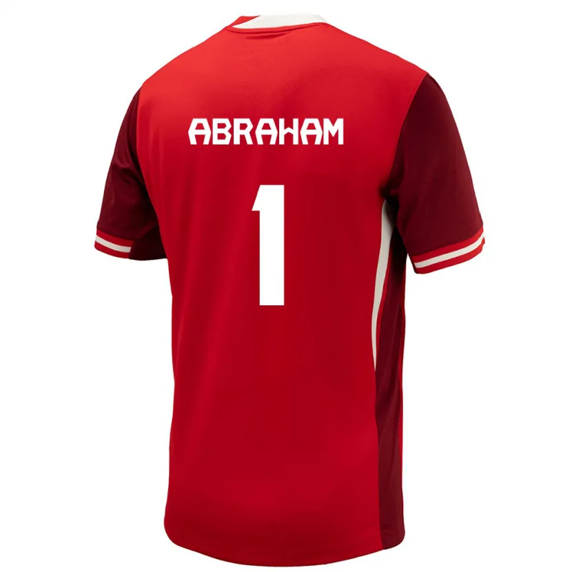 Danxen Kinder Kanada Nathaniel Abraham #1 Rot Heimtrikot Trikot 24-26 T-Shirt