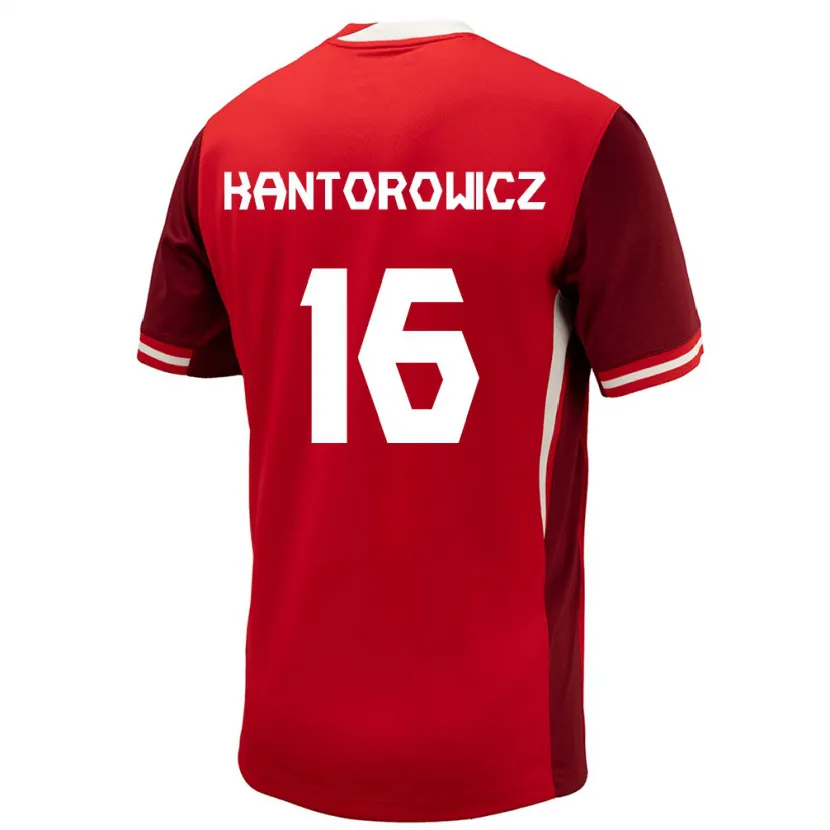 Danxen Kinder Kanada Dominic Kantorowicz #16 Rot Heimtrikot Trikot 24-26 T-Shirt