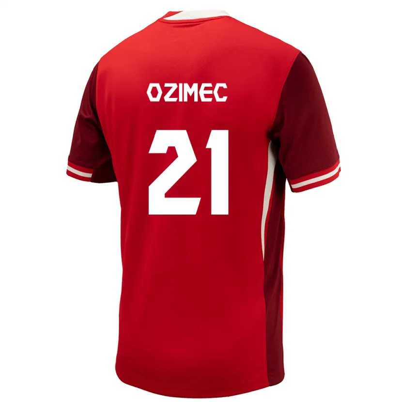 Danxen Kinder Kanada Lucas Ozimec #21 Rot Heimtrikot Trikot 24-26 T-Shirt