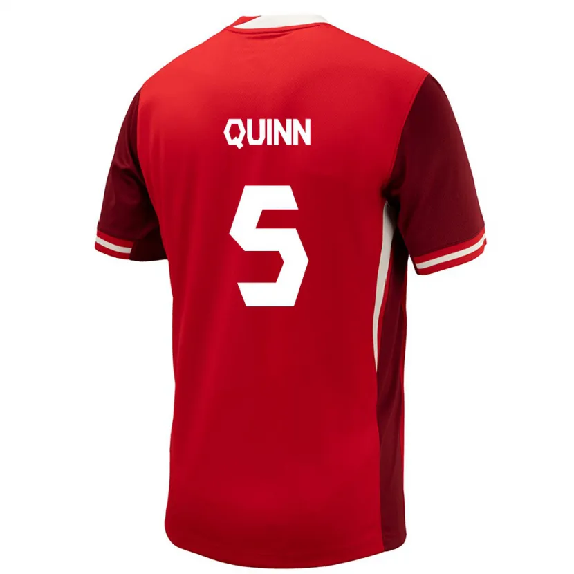 Danxen Kinder Kanada Quinn #5 Rot Heimtrikot Trikot 24-26 T-Shirt