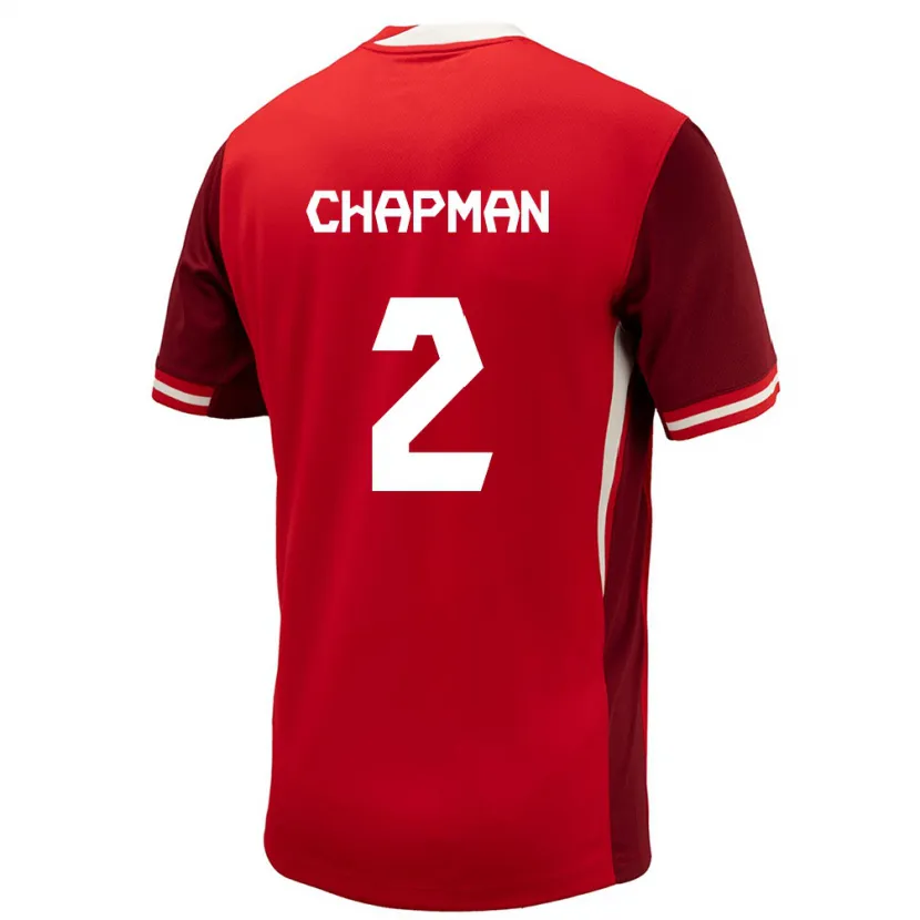 Danxen Kinder Kanada Allysha Chapman #2 Rot Heimtrikot Trikot 24-26 T-Shirt