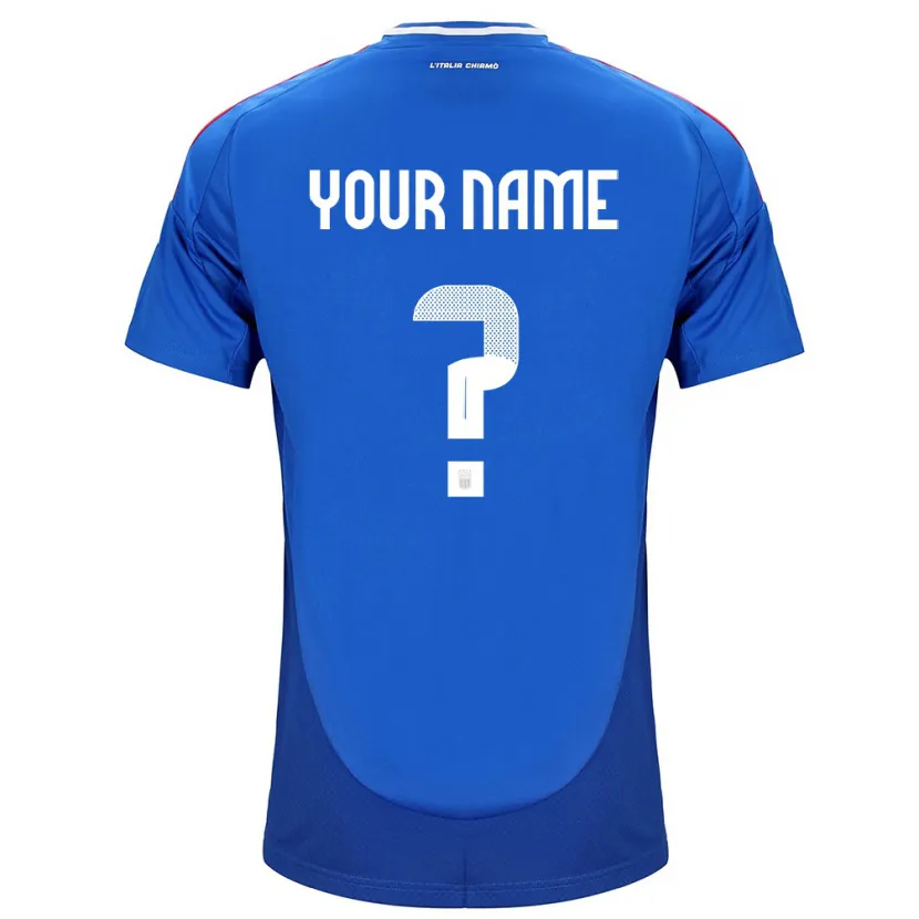 Danxen Kinder Italien Ihren Namen #0 Blau Heimtrikot Trikot 24-26 T-Shirt