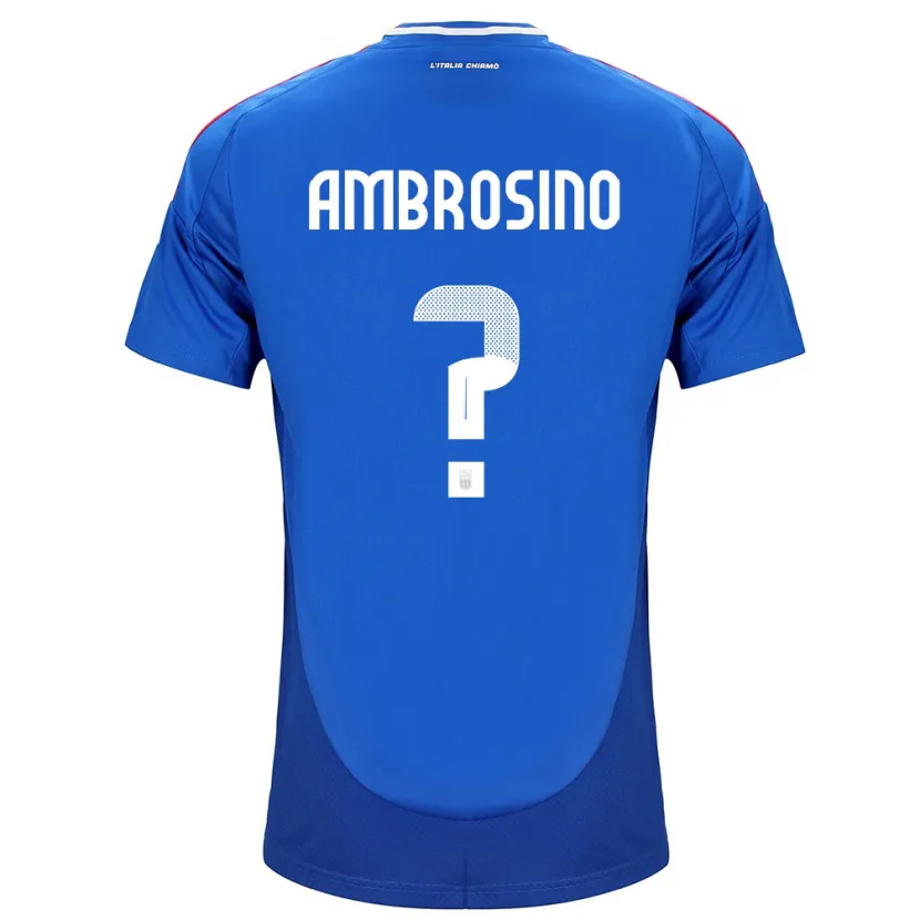 Danxen Kinder Italien Giuseppe Ambrosino #0 Blau Heimtrikot Trikot 24-26 T-Shirt