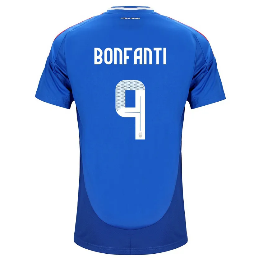 Danxen Kinder Italien Nicholas Bonfanti #9 Blau Heimtrikot Trikot 24-26 T-Shirt