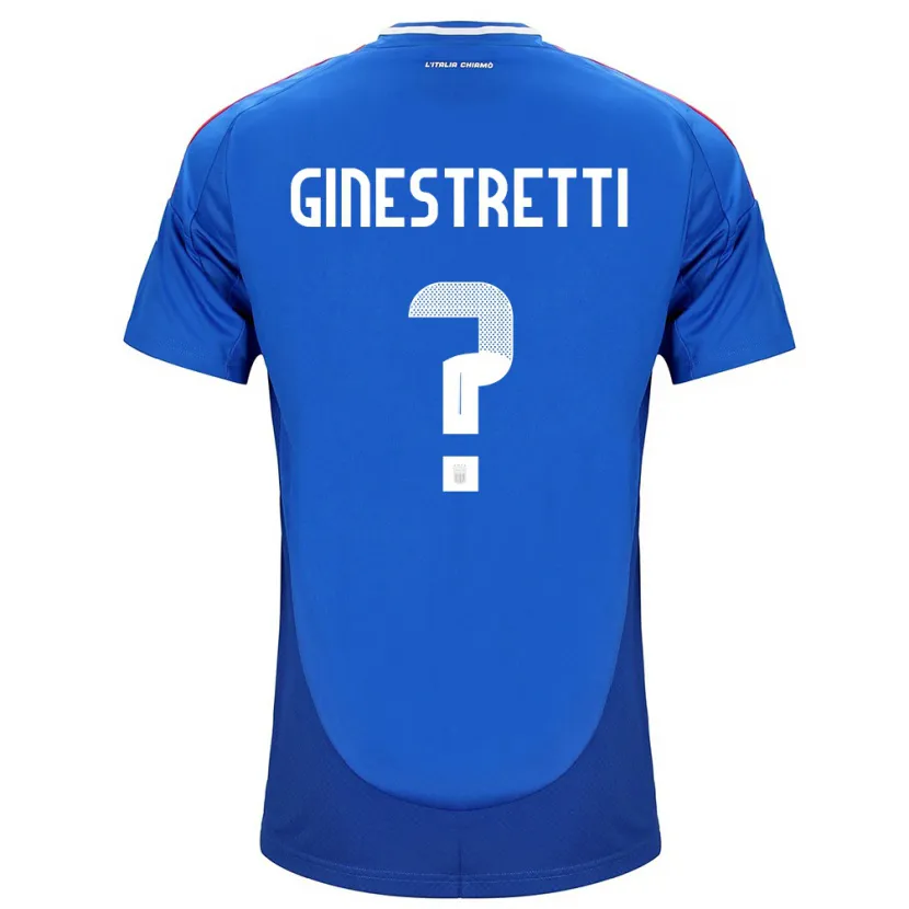 Danxen Kinder Italien Davide Ginestretti #0 Blau Heimtrikot Trikot 24-26 T-Shirt