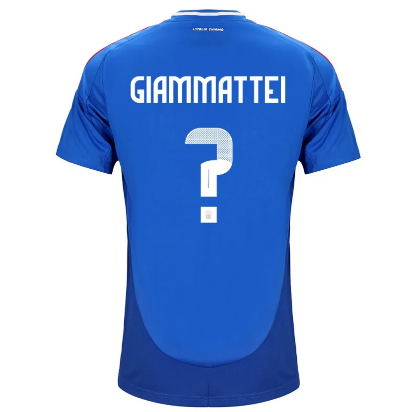 Danxen Kinder Italien Gioele Giammattei #0 Blau Heimtrikot Trikot 24-26 T-Shirt