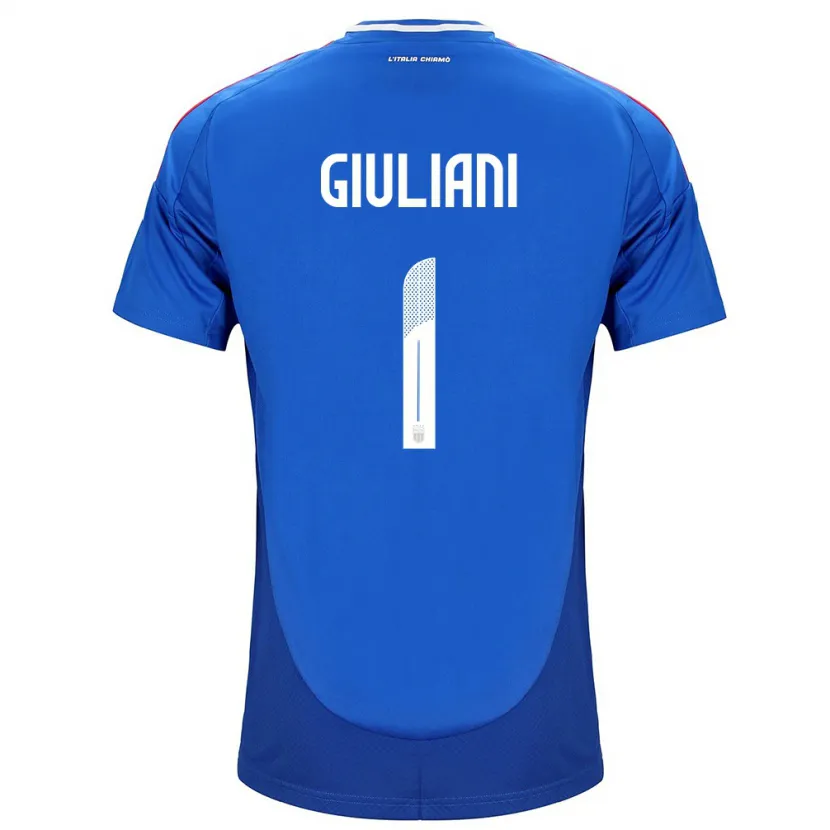 Danxen Kinder Italien Laura Giuliani #1 Blau Heimtrikot Trikot 24-26 T-Shirt