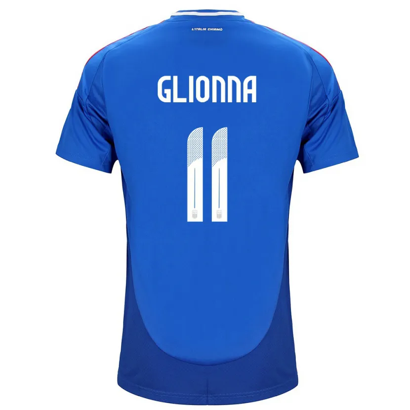 Danxen Kinder Italien Benedetta Glionna #11 Blau Heimtrikot Trikot 24-26 T-Shirt