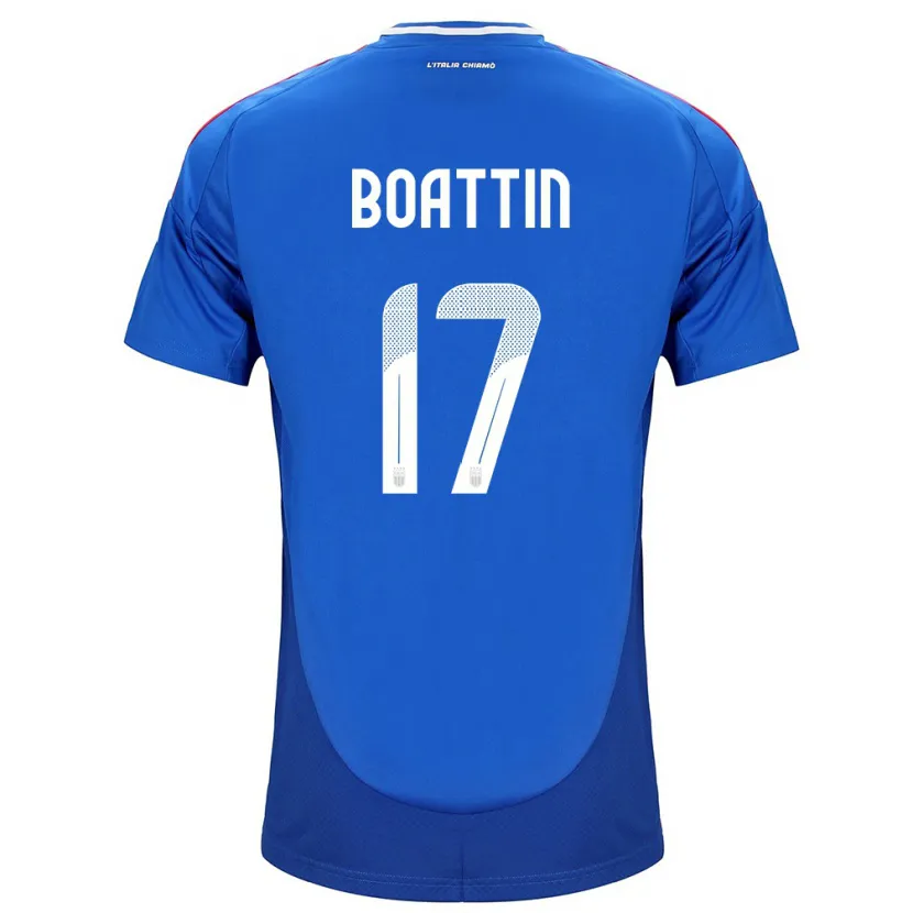 Danxen Kinder Italien Lisa Boattin #17 Blau Heimtrikot Trikot 24-26 T-Shirt