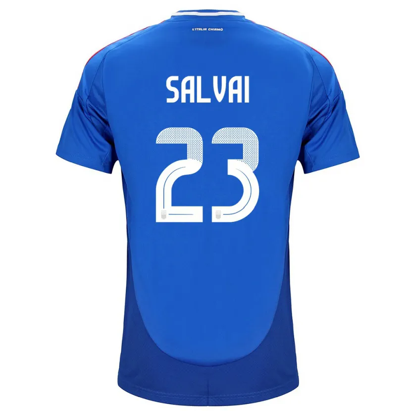 Danxen Kinder Italien Cecilia Salvai #23 Blau Heimtrikot Trikot 24-26 T-Shirt