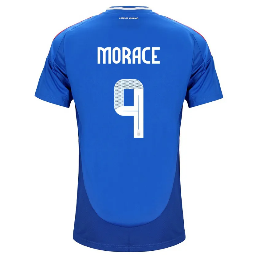Danxen Kinder Italien Carolina Morace #9 Blau Heimtrikot Trikot 24-26 T-Shirt