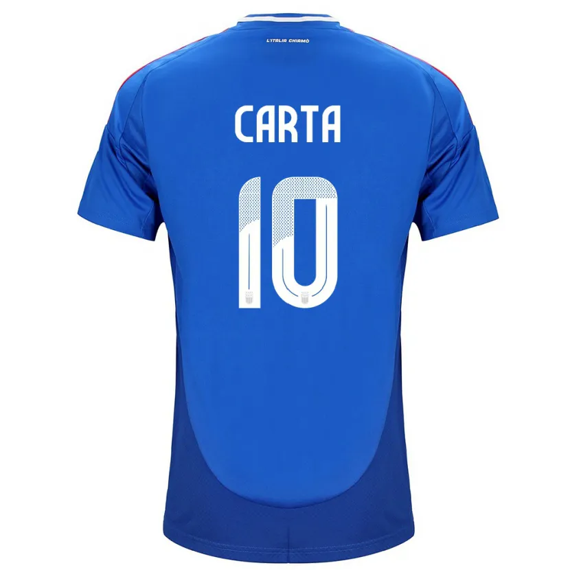 Danxen Kinder Italien Antonella Carta #10 Blau Heimtrikot Trikot 24-26 T-Shirt