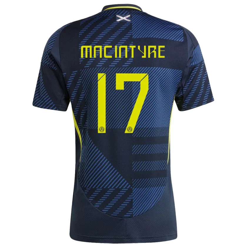 Danxen Kinder Schottland Jacob Macintyre #17 Dunkelblau Heimtrikot Trikot 24-26 T-Shirt