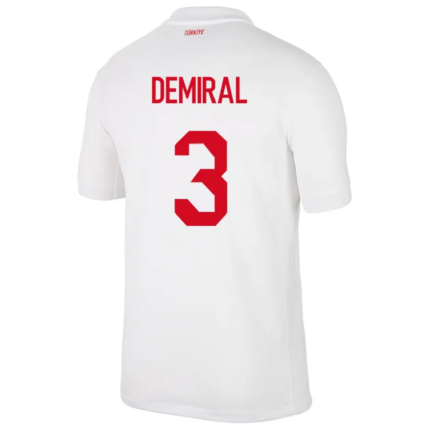 Danxen Kinder Türkei Merih Demiral #3 Weiß Heimtrikot Trikot 24-26 T-Shirt