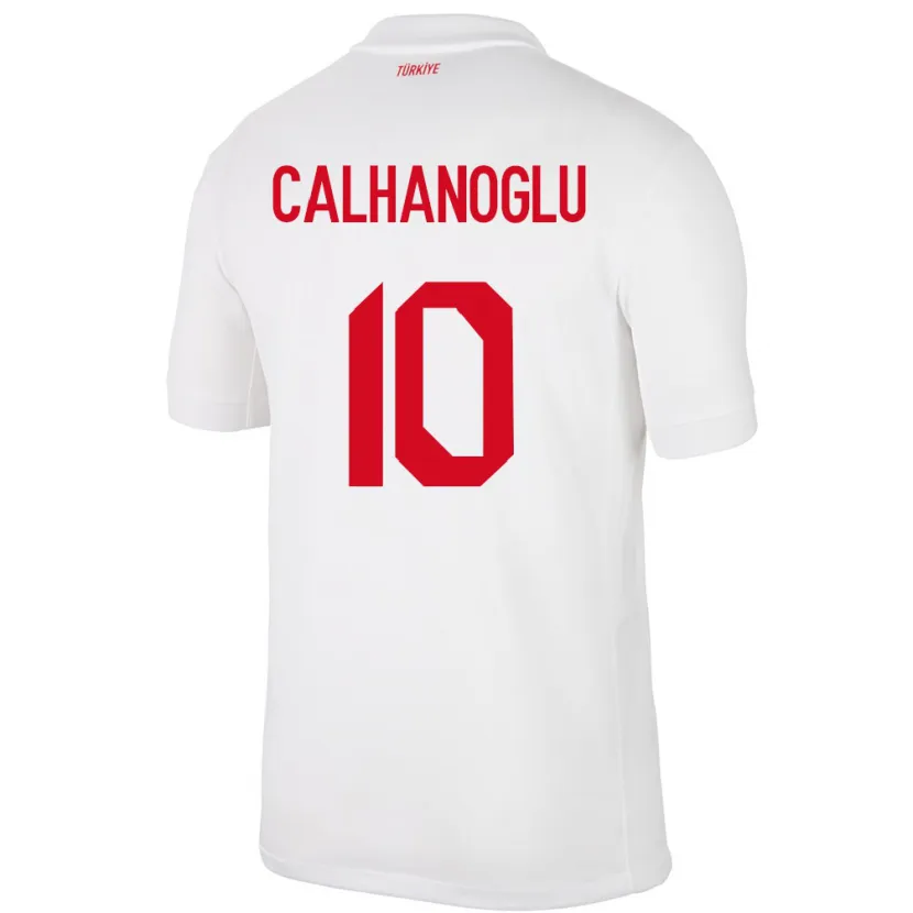 Danxen Kinder Türkei Hakan Çalhanoğlu #10 Weiß Heimtrikot Trikot 24-26 T-Shirt