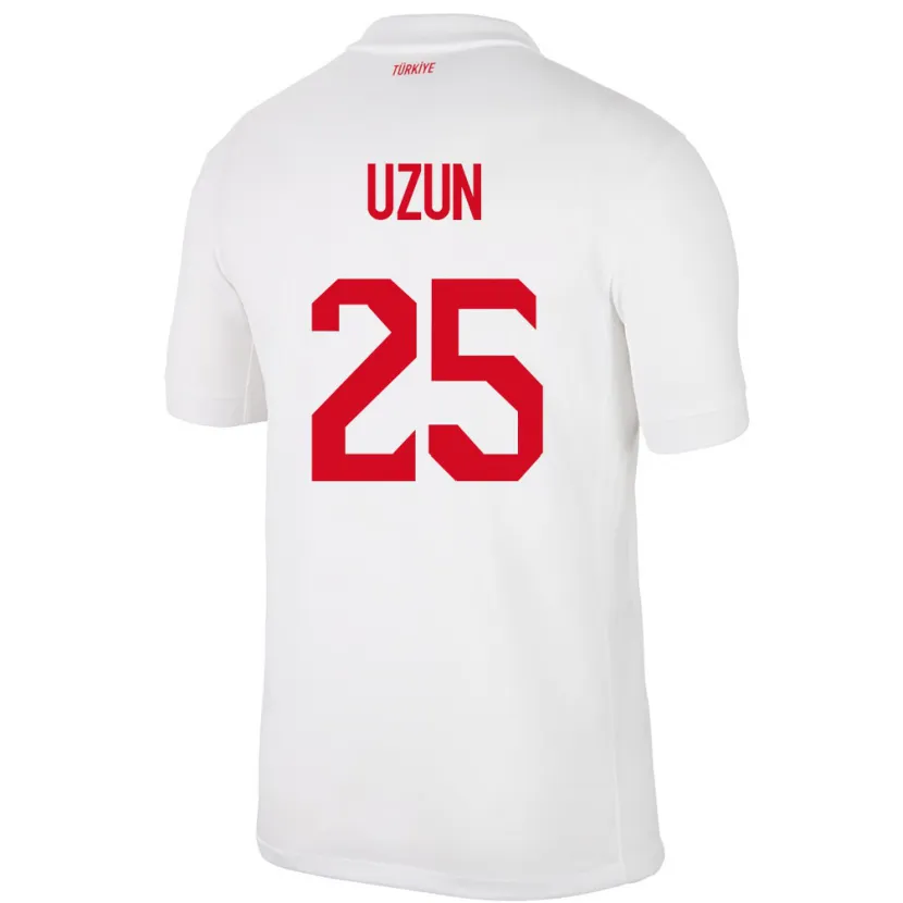 Danxen Kinder Türkei Can Uzun #25 Weiß Heimtrikot Trikot 24-26 T-Shirt