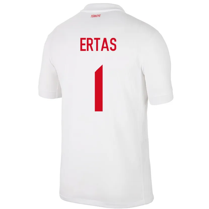 Danxen Kinder Türkei Deniz Ertaş #1 Weiß Heimtrikot Trikot 24-26 T-Shirt