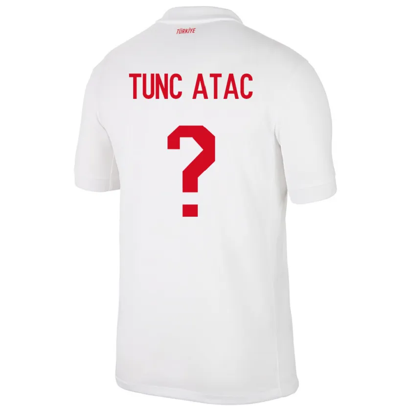 Danxen Kinder Türkei Arin Tunç Ataç #0 Weiß Heimtrikot Trikot 24-26 T-Shirt