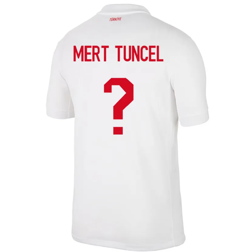 Danxen Kinder Türkei Hasan Mert Tuncel #0 Weiß Heimtrikot Trikot 24-26 T-Shirt