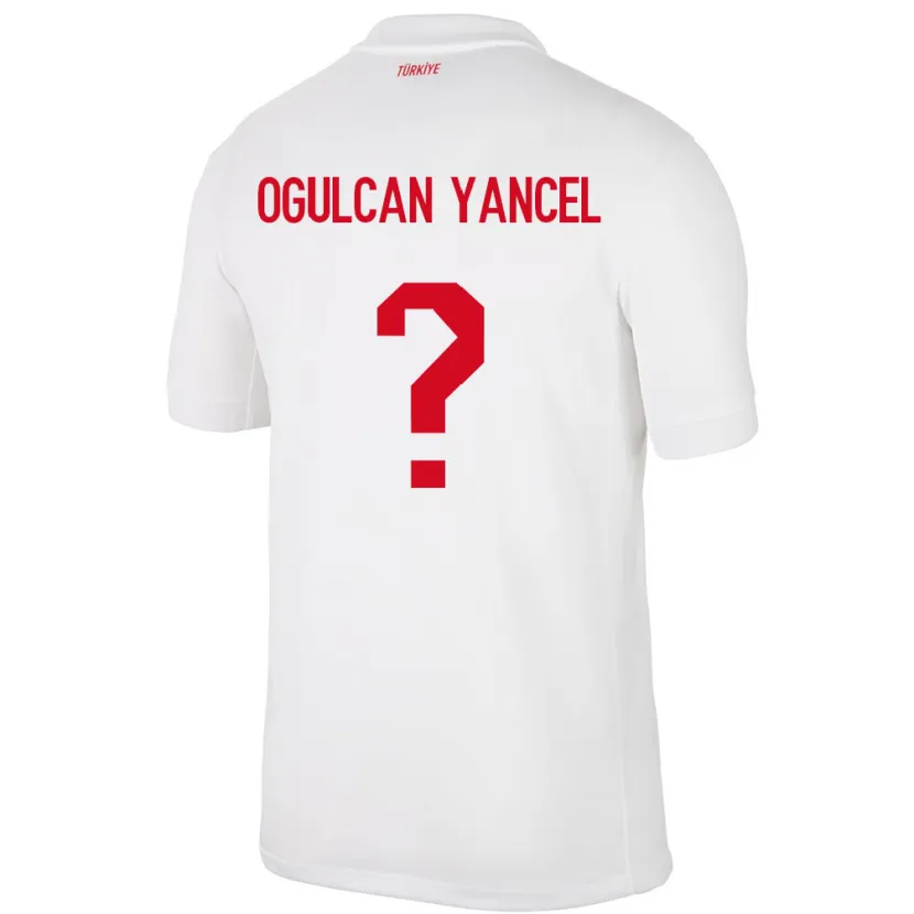 Danxen Kinder Türkei Necati Oğulcan Yançel #0 Weiß Heimtrikot Trikot 24-26 T-Shirt