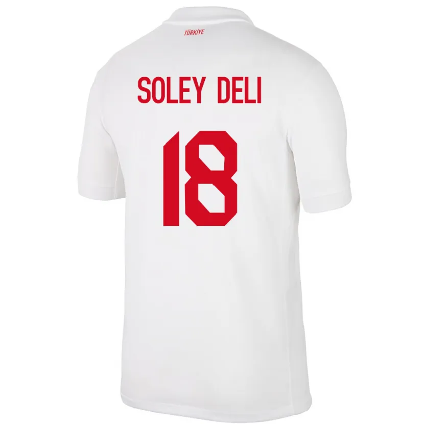 Danxen Kinder Türkei Dilara Soley Deli #18 Weiß Heimtrikot Trikot 24-26 T-Shirt