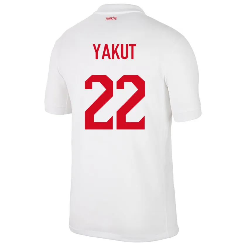 Danxen Kinder Türkei Narin Yakut #22 Weiß Heimtrikot Trikot 24-26 T-Shirt