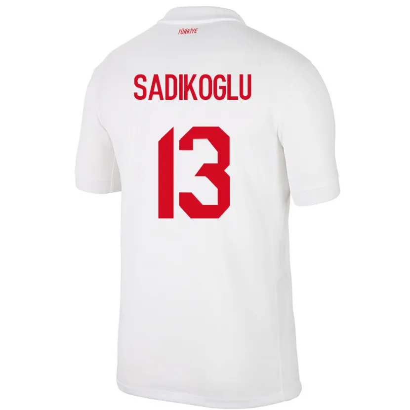Danxen Kinder Türkei Birgül Sadıkoğlu #13 Weiß Heimtrikot Trikot 24-26 T-Shirt