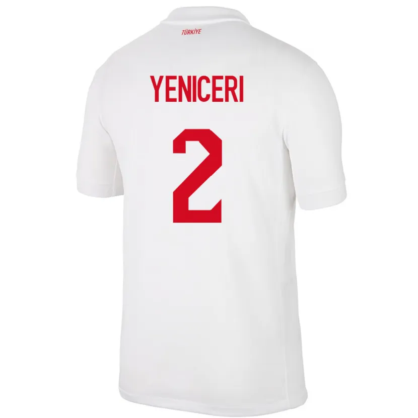 Danxen Kinder Türkei Berna Yeniçeri #2 Weiß Heimtrikot Trikot 24-26 T-Shirt