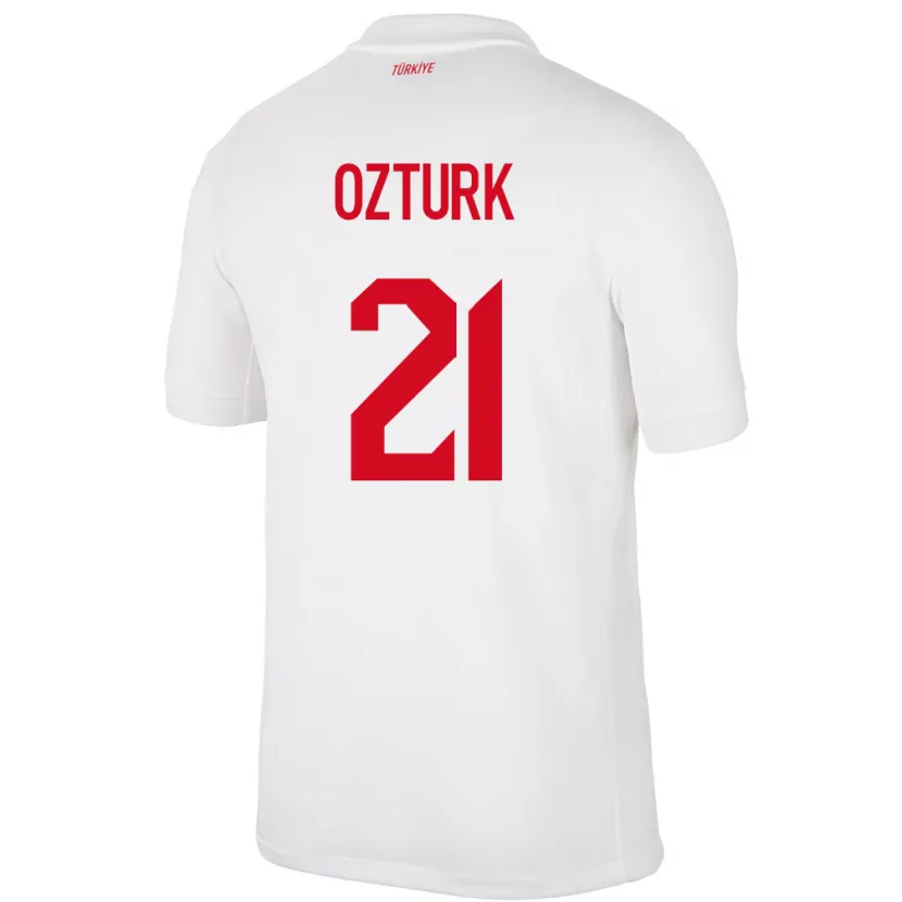 Danxen Kinder Türkei Melike Öztürk #21 Weiß Heimtrikot Trikot 24-26 T-Shirt
