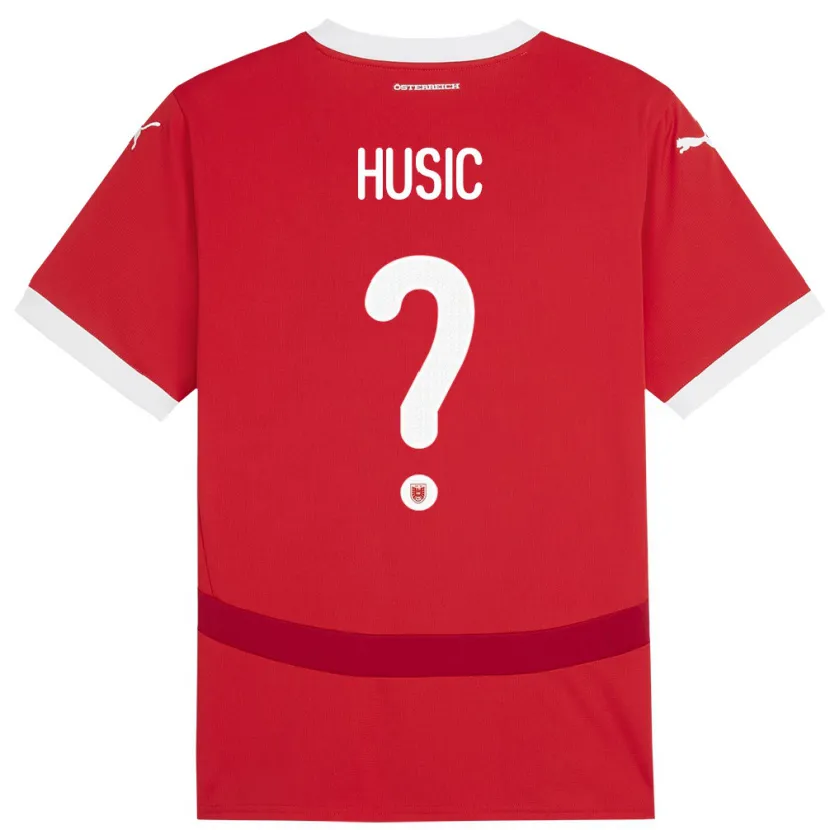 Danxen Kinder Österreich Loris Husic #0 Rot Heimtrikot Trikot 24-26 T-Shirt
