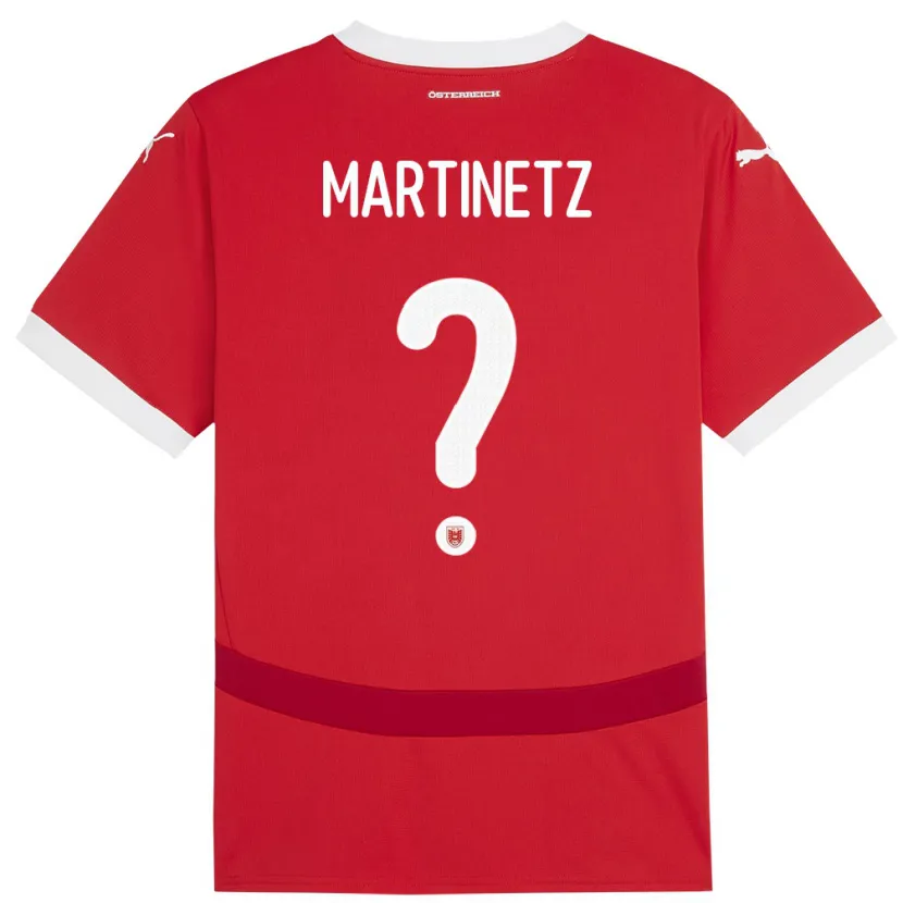 Danxen Kinder Österreich Gregor Martinetz #0 Rot Heimtrikot Trikot 24-26 T-Shirt