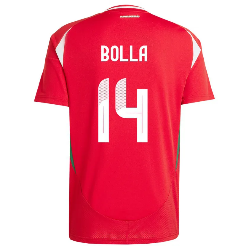Danxen Kinder Ungarn Bendegúz Bolla #14 Rot Heimtrikot Trikot 24-26 T-Shirt