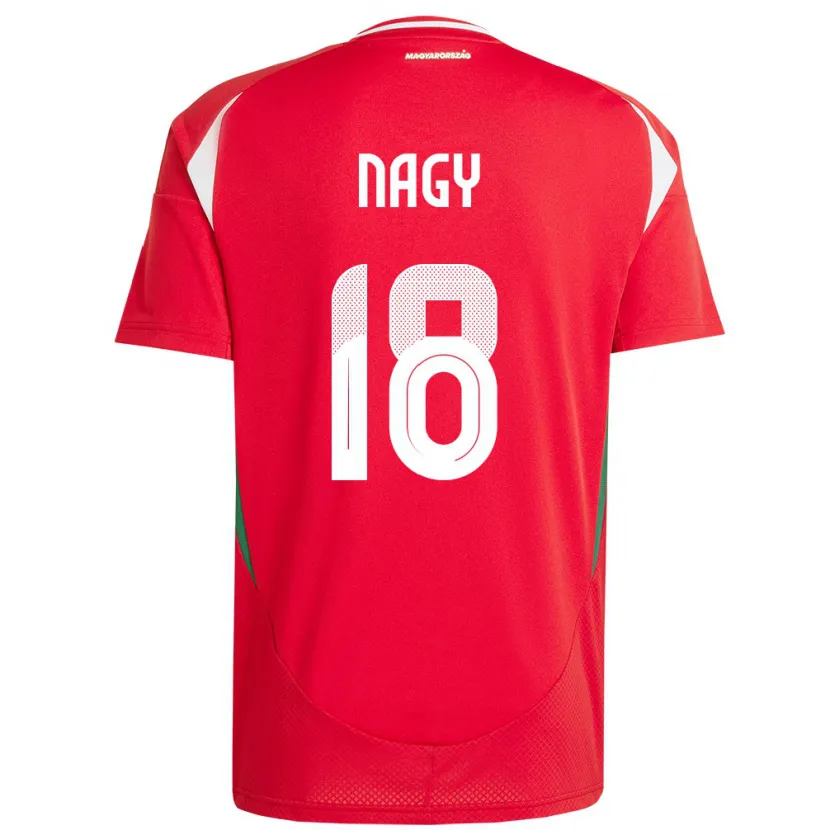 Danxen Kinder Ungarn Zsolt Nagy #18 Rot Heimtrikot Trikot 24-26 T-Shirt
