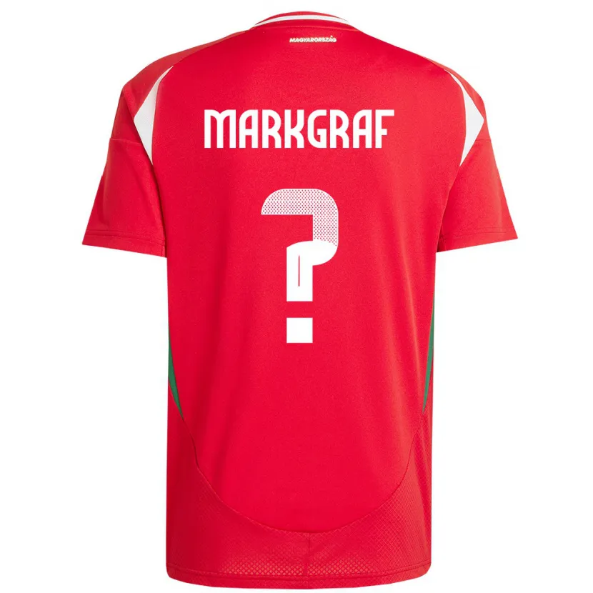Danxen Kinder Ungarn Ákos Markgráf #0 Rot Heimtrikot Trikot 24-26 T-Shirt