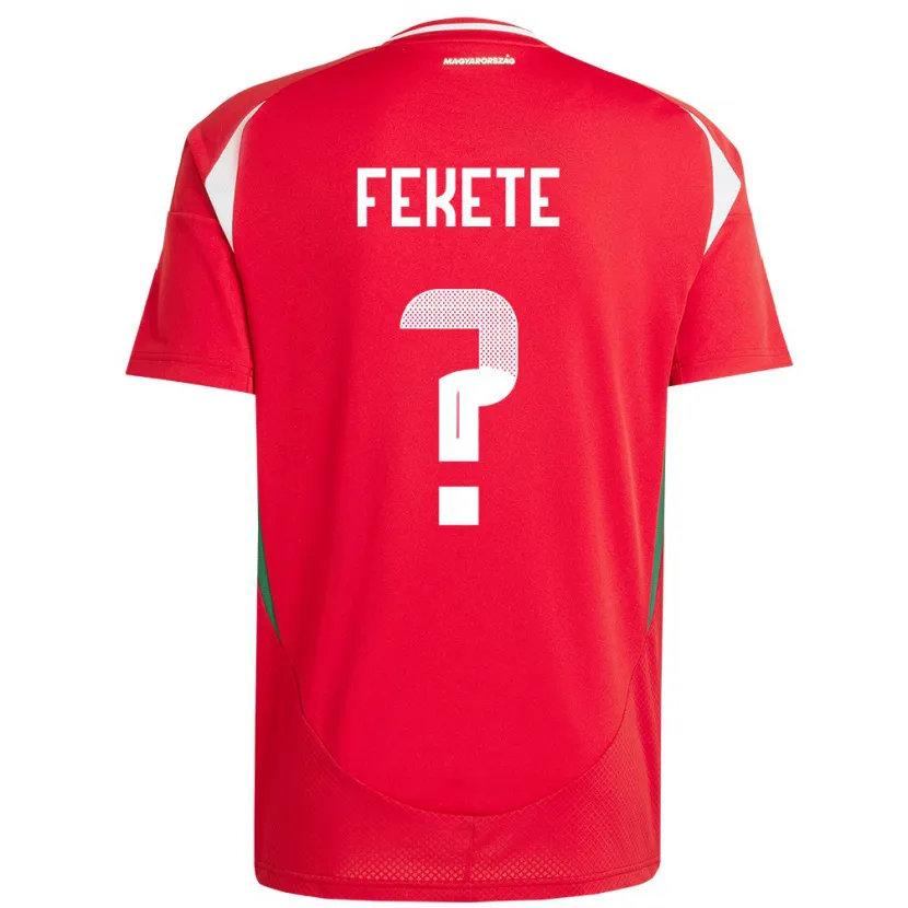 Danxen Kinder Ungarn Dávid Fekete #0 Rot Heimtrikot Trikot 24-26 T-Shirt