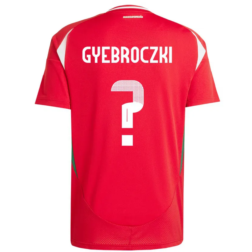 Danxen Kinder Ungarn Dávid Gyebróczki #0 Rot Heimtrikot Trikot 24-26 T-Shirt