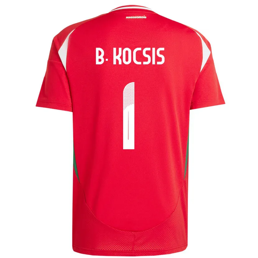 Danxen Kinder Ungarn Botond Kocsis #1 Rot Heimtrikot Trikot 24-26 T-Shirt