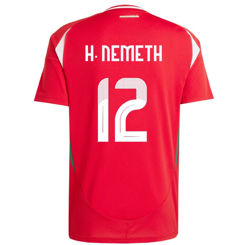 Danxen Kinder Ungarn Hanna Németh #12 Rot Heimtrikot Trikot 24-26 T-Shirt