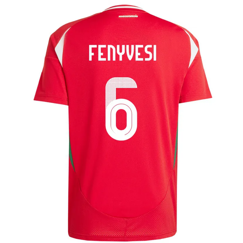 Danxen Kinder Ungarn Evelin Fenyvesi #6 Rot Heimtrikot Trikot 24-26 T-Shirt