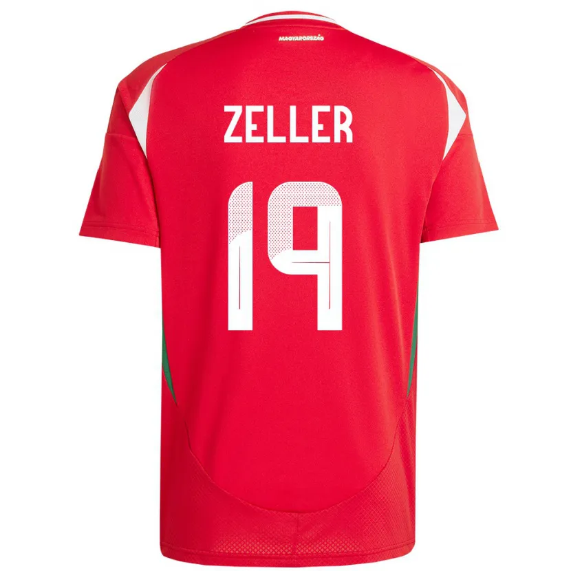 Danxen Kinder Ungarn Dóra Zeller #19 Rot Heimtrikot Trikot 24-26 T-Shirt