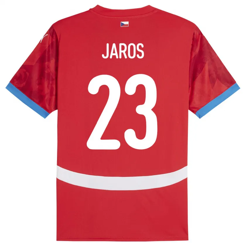 Danxen Kinder Tschechien Vitezslav Jaros #23 Rot Heimtrikot Trikot 24-26 T-Shirt
