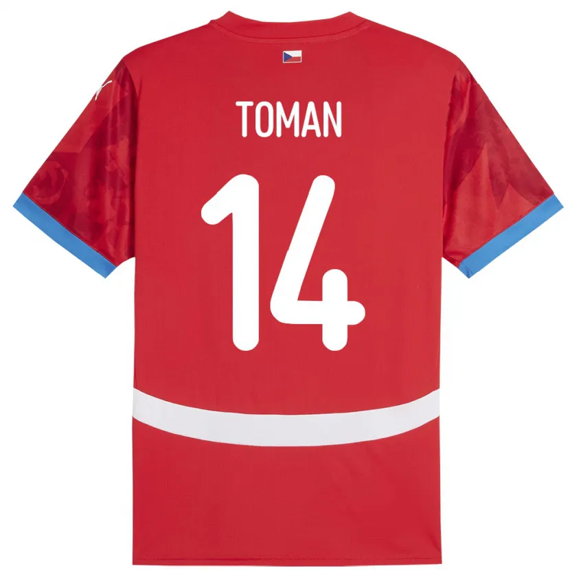 Danxen Kinder Tschechien Zdenek Toman #14 Rot Heimtrikot Trikot 24-26 T-Shirt
