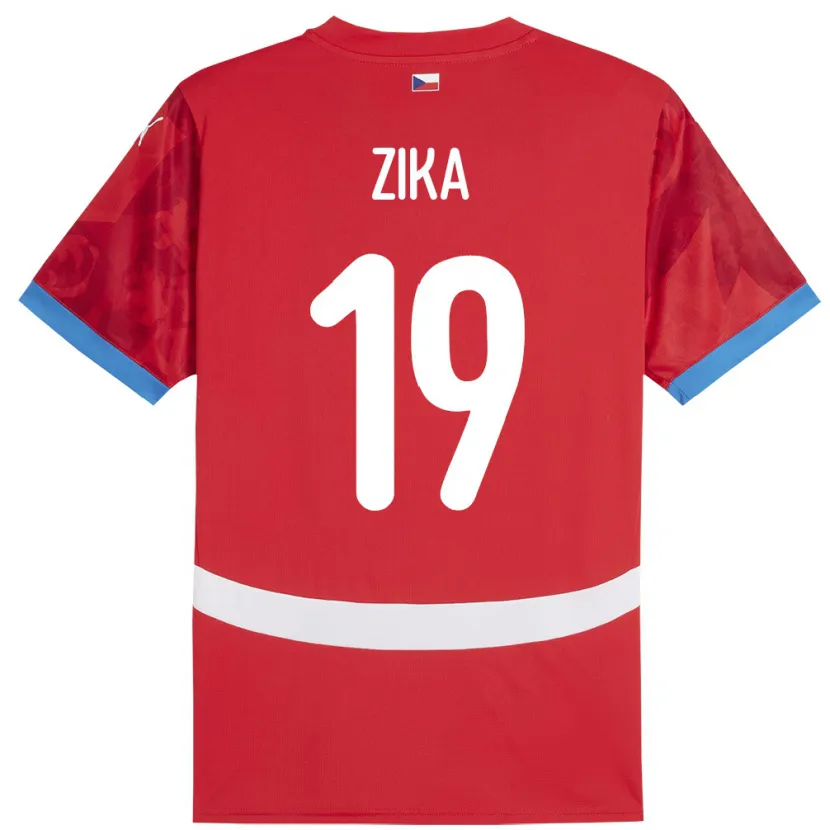 Danxen Kinder Tschechien Petr Zika #19 Rot Heimtrikot Trikot 24-26 T-Shirt