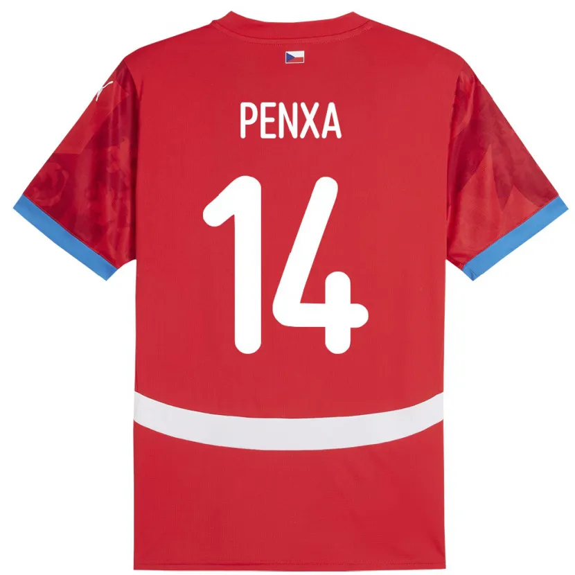 Danxen Kinder Tschechien Ondrej Penxa #14 Rot Heimtrikot Trikot 24-26 T-Shirt