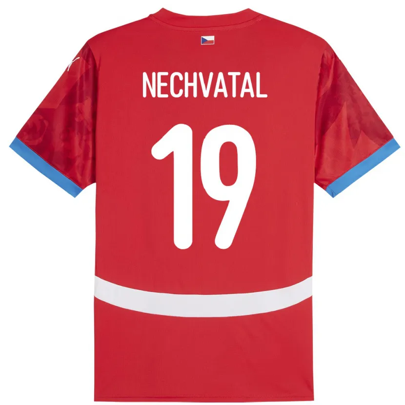Danxen Kinder Tschechien Matyas Nechvatal #19 Rot Heimtrikot Trikot 24-26 T-Shirt