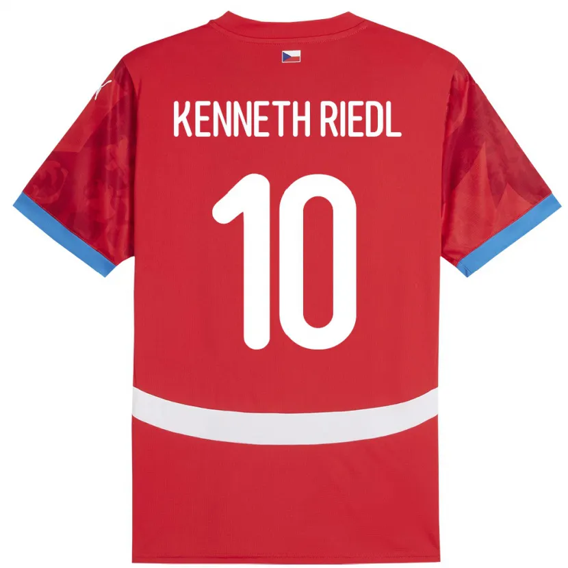 Danxen Kinder Tschechien Victor Kenneth Riedl #10 Rot Heimtrikot Trikot 24-26 T-Shirt