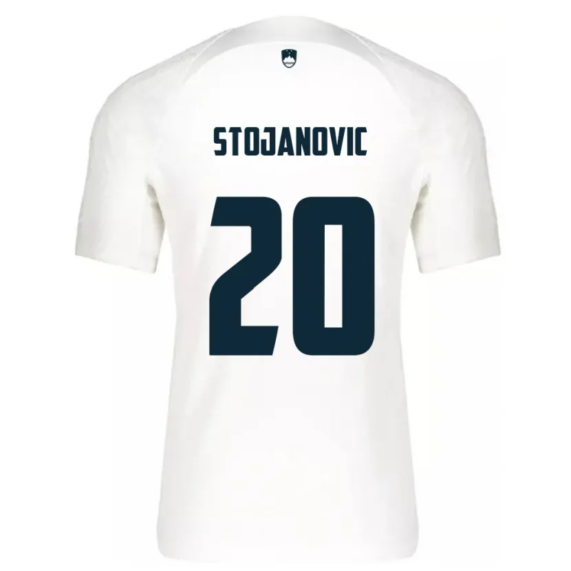 Danxen Kinder Slowenien Petar Stojanović #20 Weiß Heimtrikot Trikot 24-26 T-Shirt
