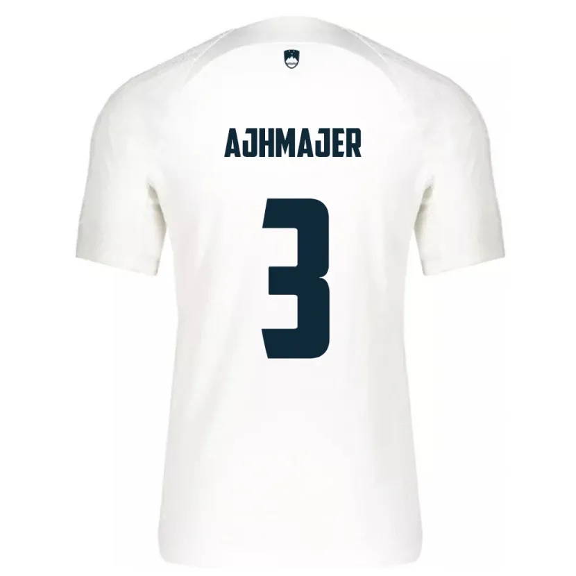 Danxen Kinder Slowenien Nejc Ajhmajer #3 Weiß Heimtrikot Trikot 24-26 T-Shirt