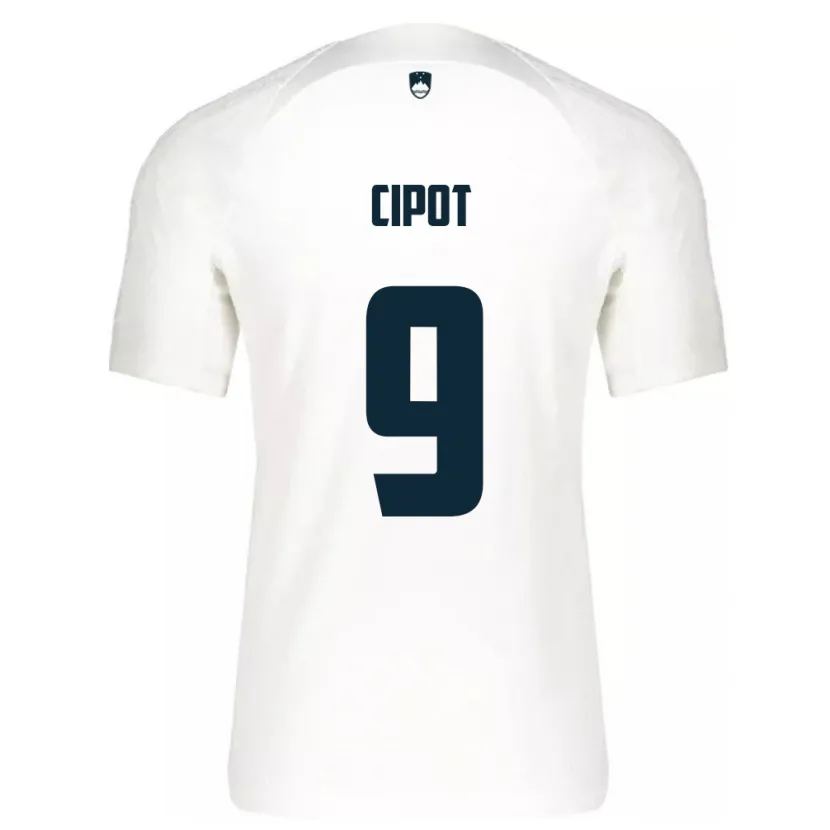 Danxen Kinder Slowenien Tio Cipot #9 Weiß Heimtrikot Trikot 24-26 T-Shirt