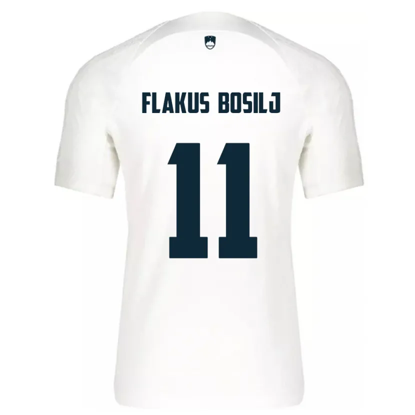Danxen Kinder Slowenien David Flakus Bosilj #11 Weiß Heimtrikot Trikot 24-26 T-Shirt